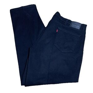 Levis 514 Jeans Men's 42x32 Classic Straight Fit Black‎ Denim Pants